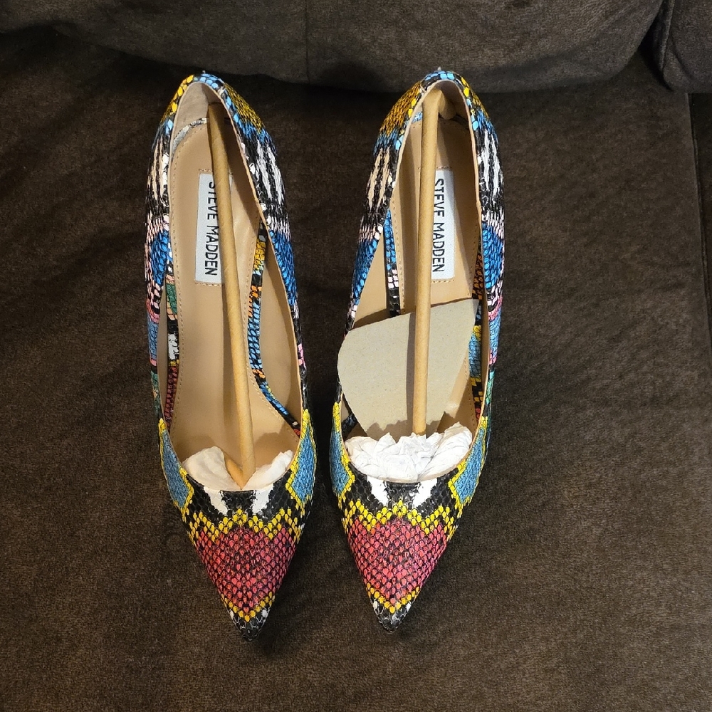Steve Madden Vibrant Multicolor Heels